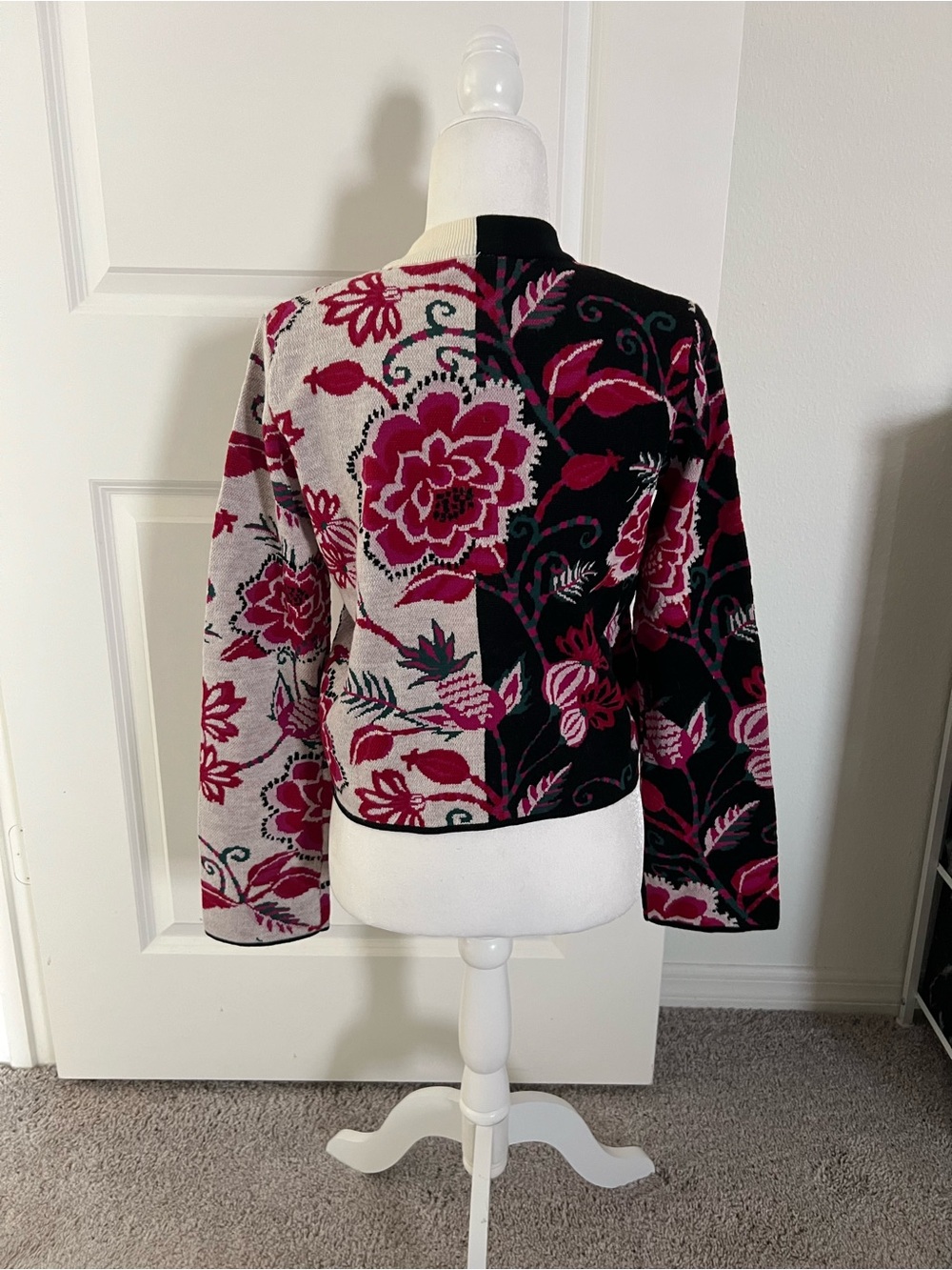 NWT Farm Rio Mixed Winter Garden Knit Cardigan XS - Picture 7 of 12